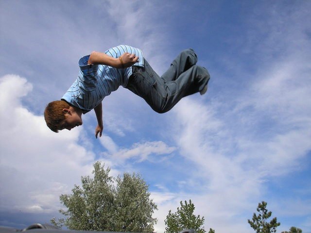 Trampolína je skvělá volba